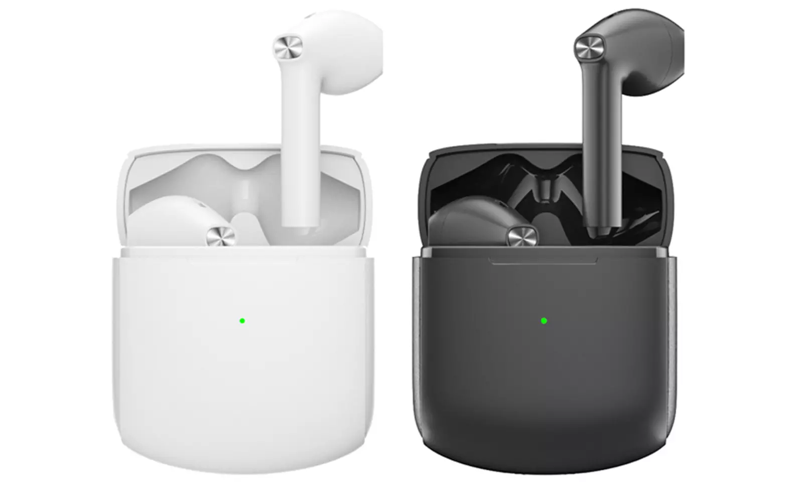 Kabellose Bluetooth-Kopfhörer in Schwarz oder Weiß - Primary Image