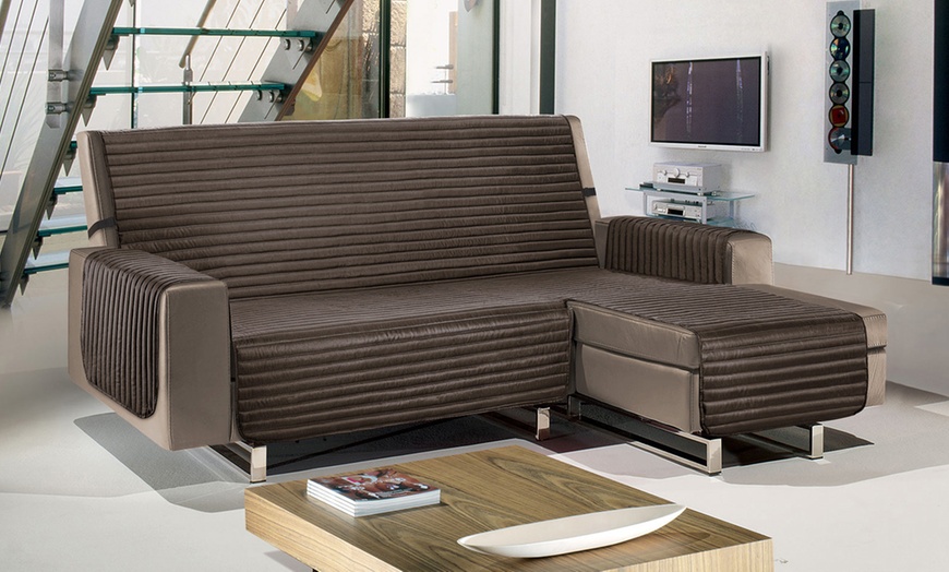 Image 6: Gesteppter Sofaschoner