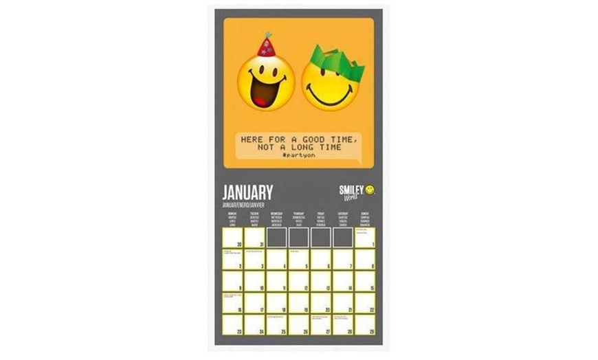 Image 3: Kalender voor 2017 met smileys 