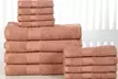 100% Combed Cotton Plush Towel Set (12-Piece) - Second Medium