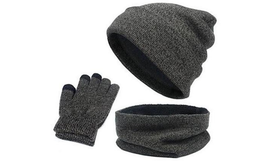 Image 5: Ensemble de bonnet, écharpe et gants tactiles