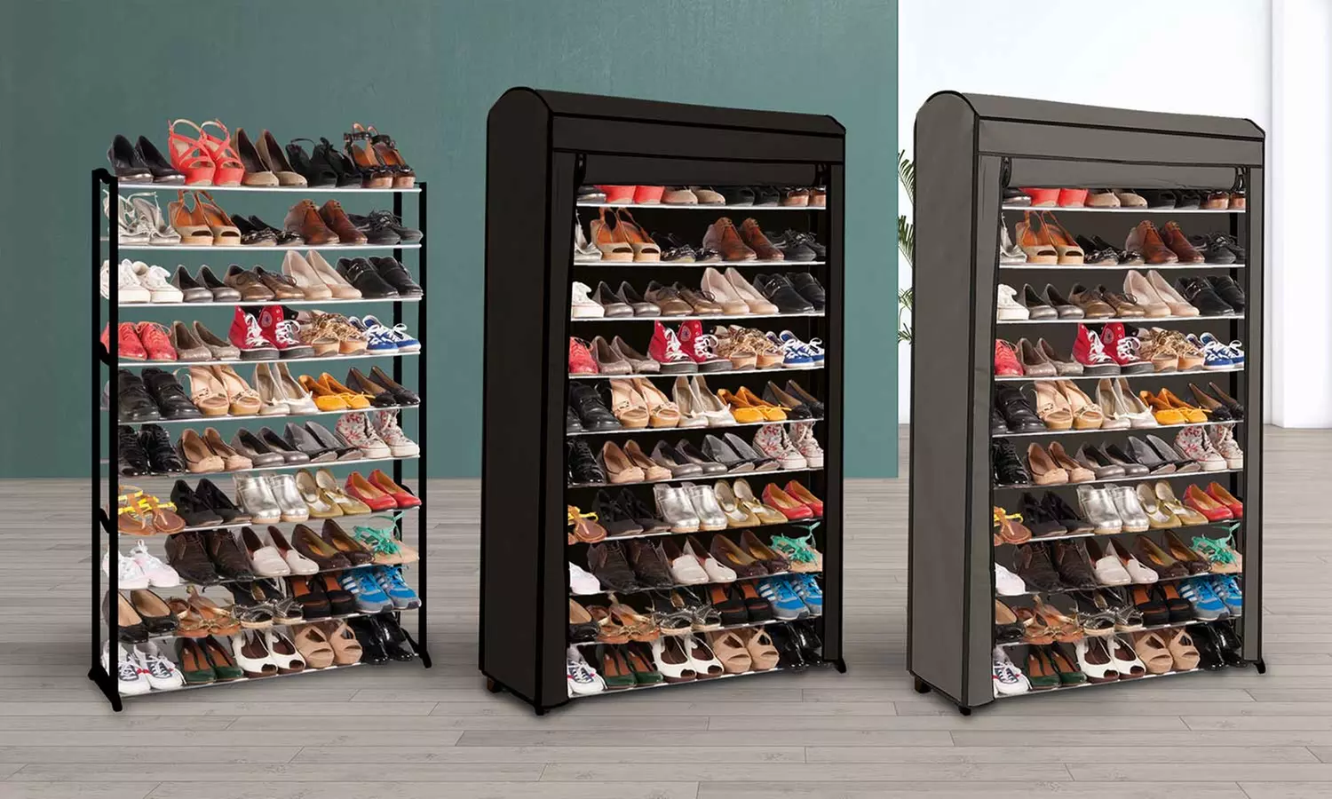 Étagère à chaussures pour 30 ou 50 paires + housse en option dès 14,99 € (jusqu'à 60% de réduction) - Primary Image