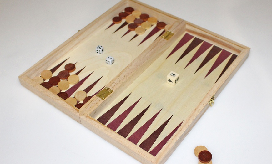 Image 9: Chess, Backgammon and Draughts Set