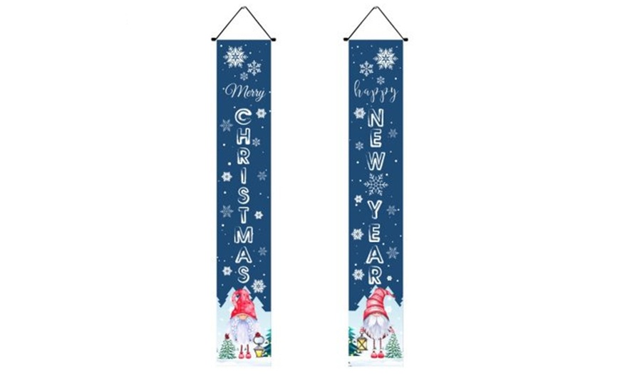 Image 9: Hanging Christmas-Themed Banners