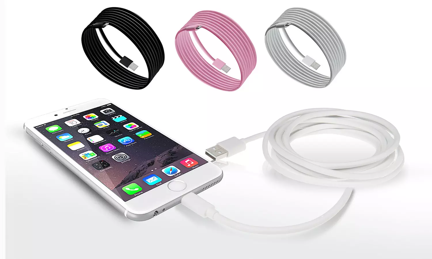 6-Foot Apple-Certified Lightning Cable for iPhone (1-, 2-, or 3-Pack) - Primary Image