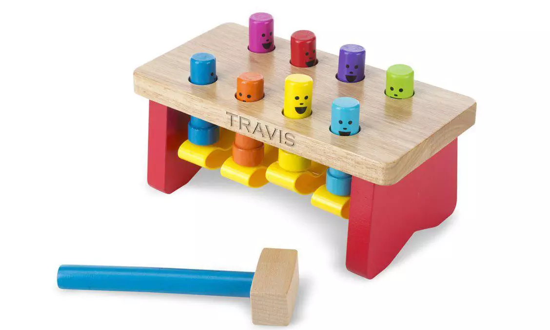 Melissa and Doug Personalized Deluxe Pounding Bench Toddler Toy from 1800Housewares.com (32% Off) - Primary Image
