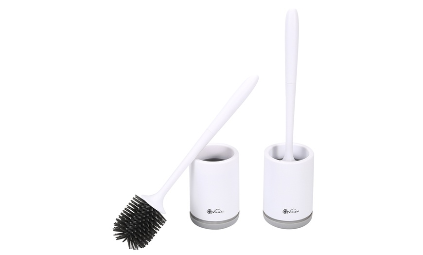 Image 4: Silicone Toilet Brush Set