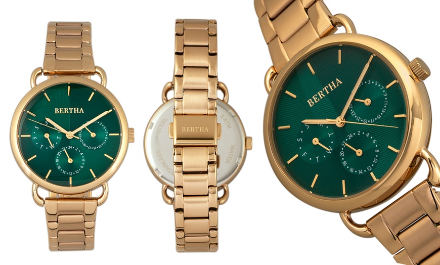 Image 3: Montre "Bertha Gwen" avec jour et date