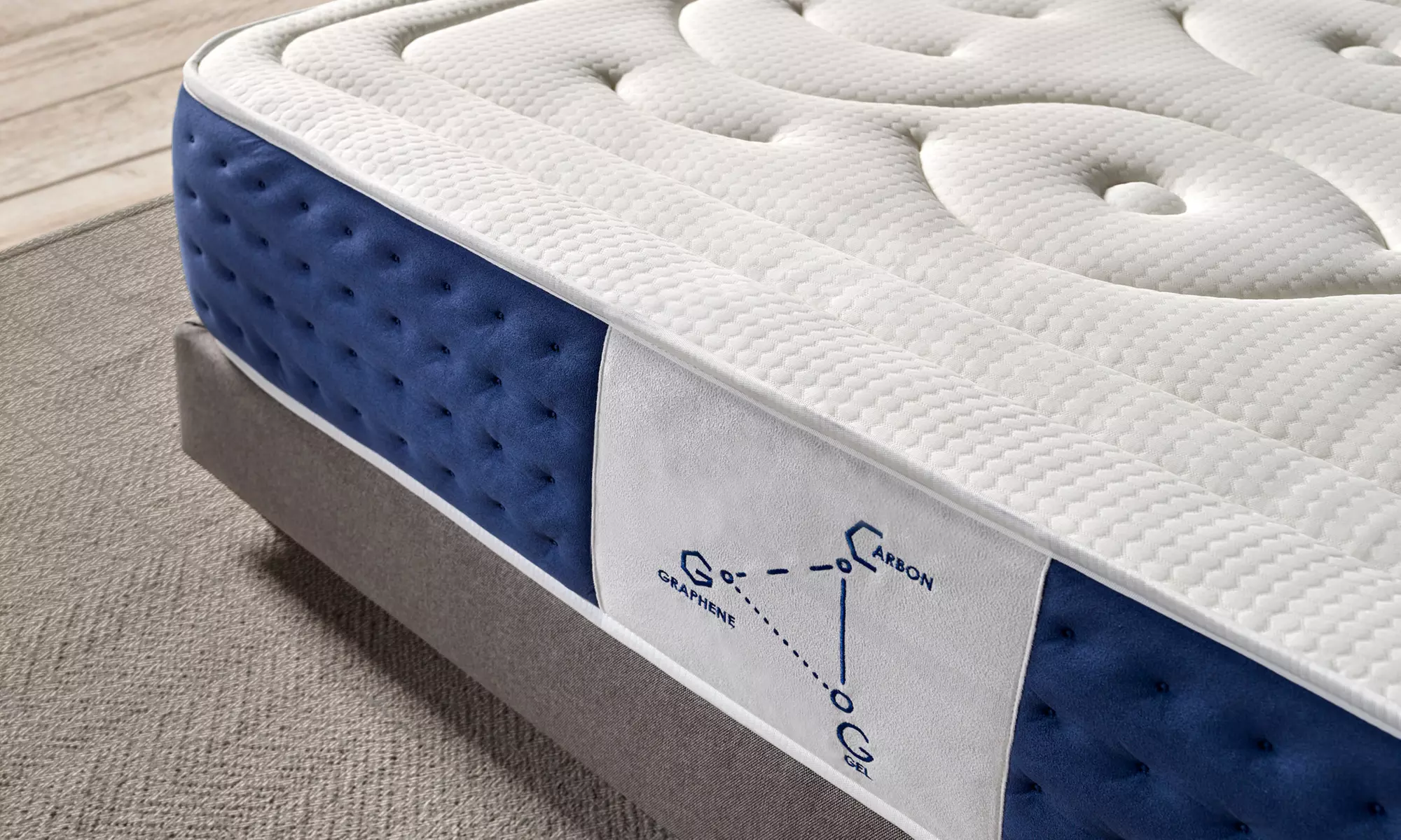 Colchón Memory System Plus con Acolchado de Grafeno-Gel-Carbono