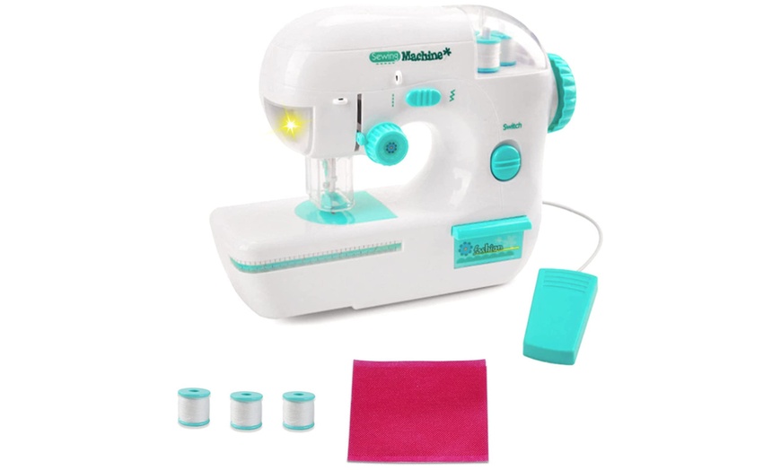 Image 3: Kids' 'My First Sewing Machine' Portable Play Set