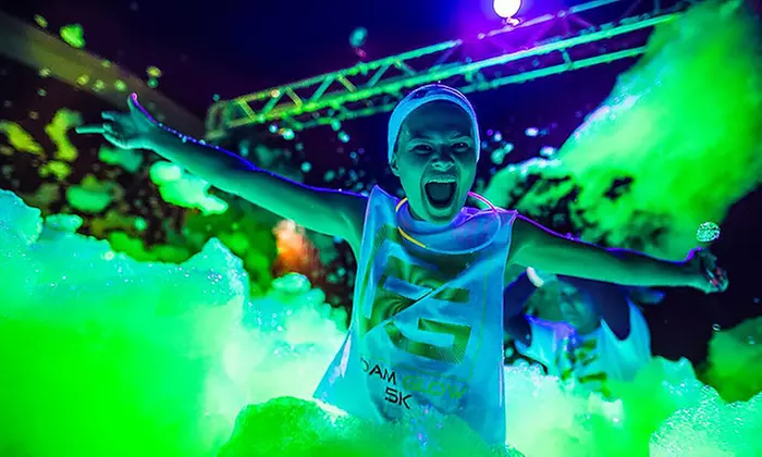 Entry to the Foam Glow 5K on Saturday, April 29, at 8 p.m. - Second Medium