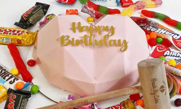 Happy Birthday, Cupcake or Father's Day Smash Cake from Break My Cake (Up to (22%) Off) - Primary Image