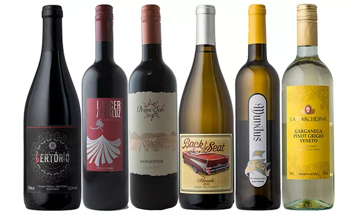 Six Bottles or Fifteen Bottles of Wine Delivery Subscription w/ Free Shipping from Splash Wines (Up to 74% Off) - Primary Image