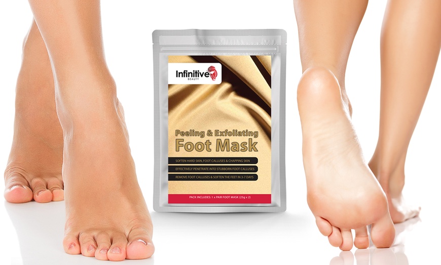 Image 1: Exfoliating Peel Foot Mask Socks