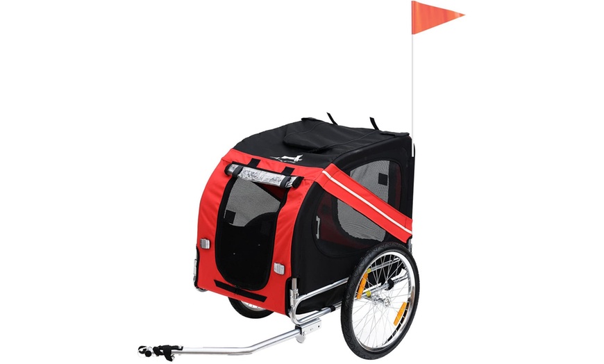 Image 11: PawHut Pet Bicycle Trailer