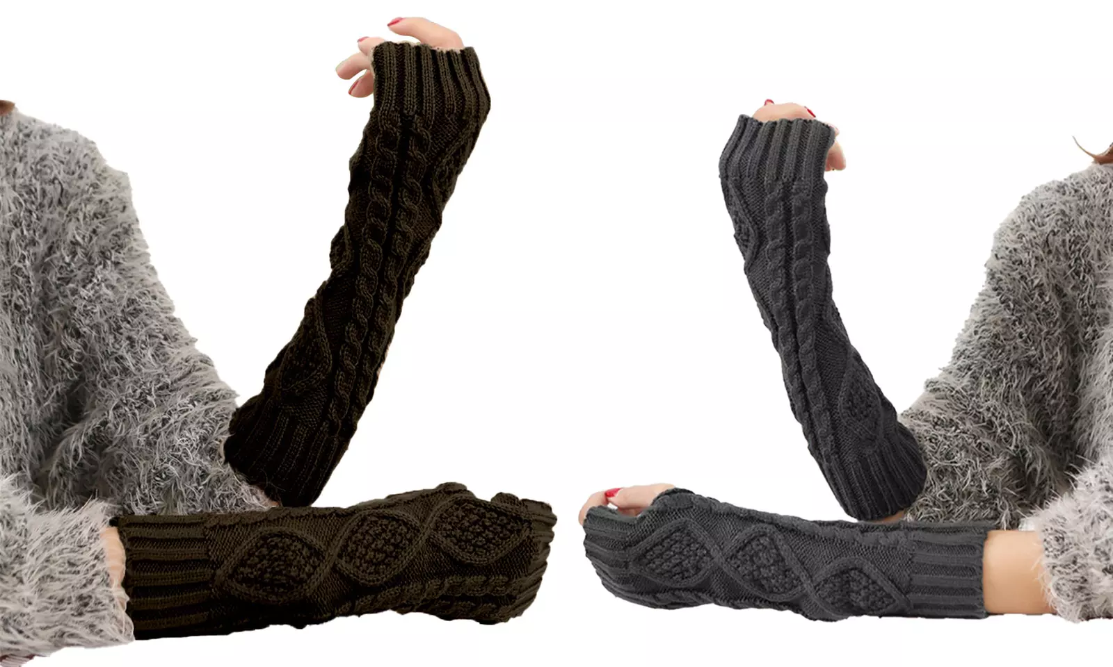 Up to Four Pairs of Soft and Stretchy Arm Warmers