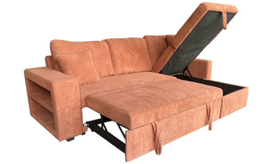 Image 10: Canapé d'angle convertible Kocoon "San Diego" 4 places avec coffre