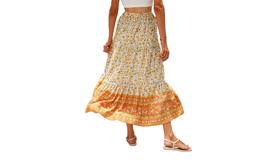 Image 6: Women’s Maxi Printed Skirt