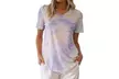 Reflection Women's Tie-Dye Loose-Cut V-Neck Tee. Plus Sizes Available. - Image 3