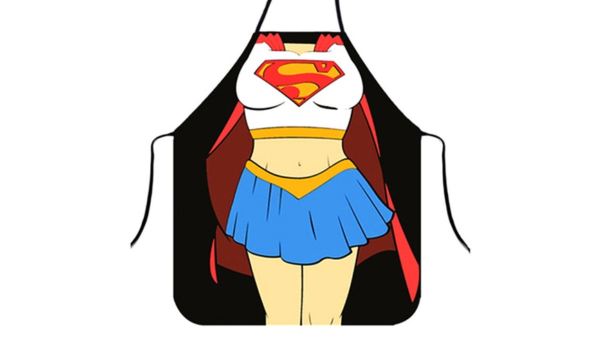 Image 8: One or Two Super Hero Digital Printing Kitchen Aprons