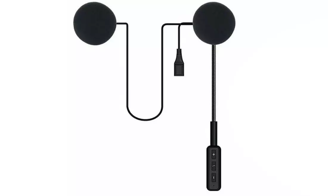 Bluetooth headset met microfoon voor in je helm