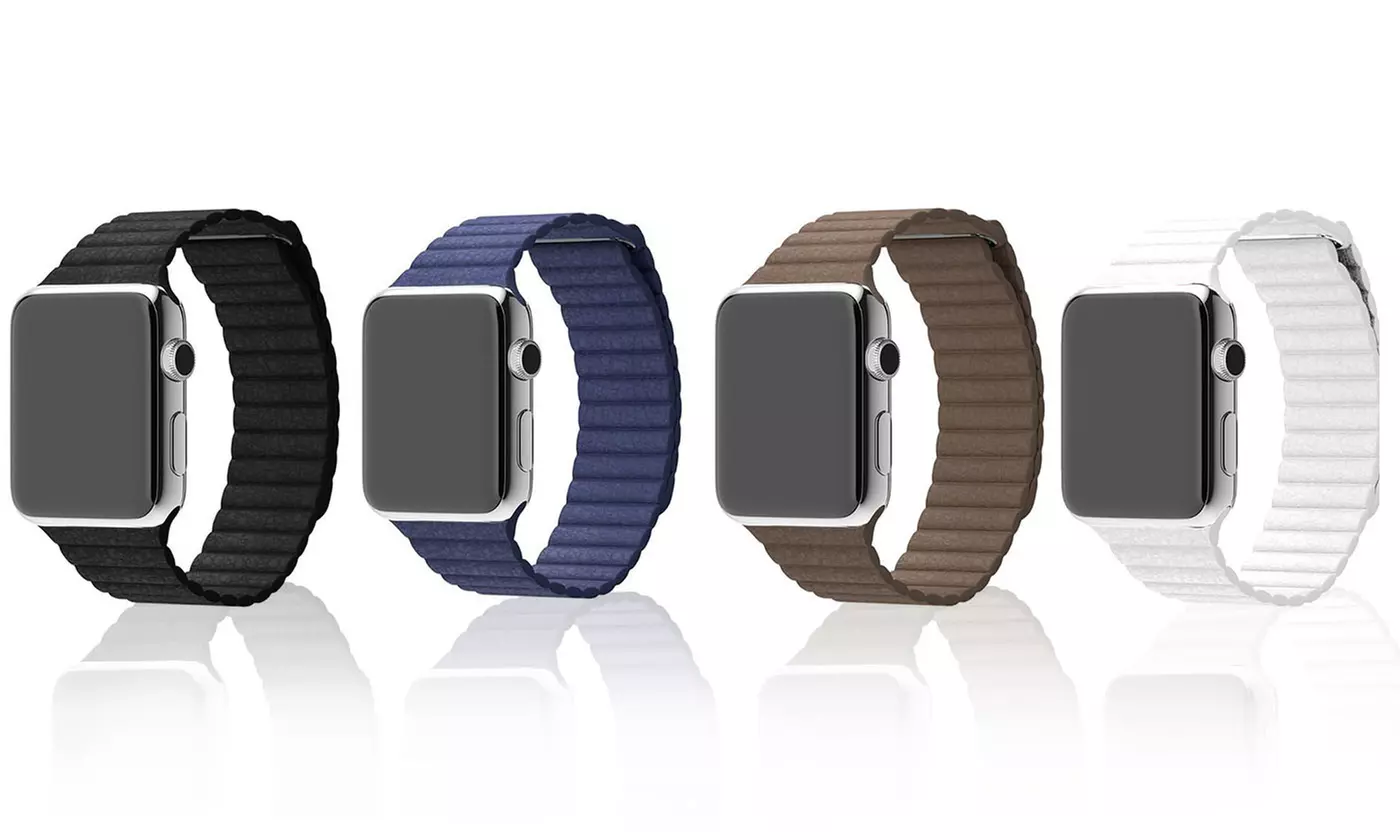 iPM Leather Strap With Magnetic Closure For Apple Watch - Primary Image