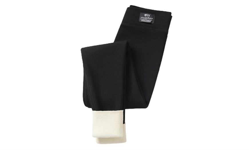 Image 12: Women's Extra Warm Fleece Lined Leggings