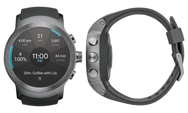 Lg watch clearance sport titan silver