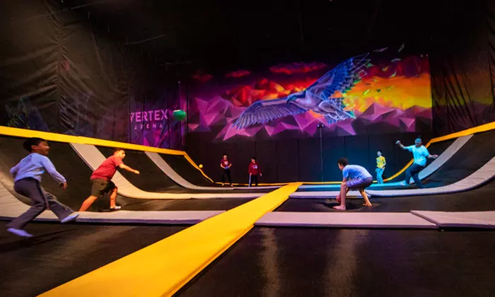 Two-Hour Trampoline and Ninja Course Pass for One or Two People at Vertex Arena (Up to 42% Off) - Primary Image