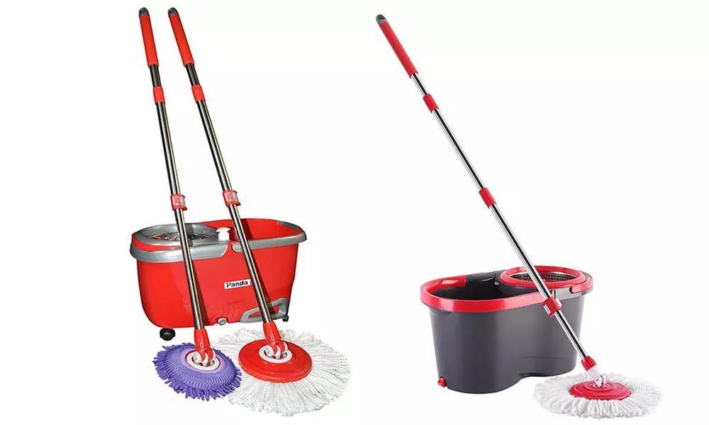 Panda Premium Effortless Wring Spin Mop and Bucket Set - Primary Image