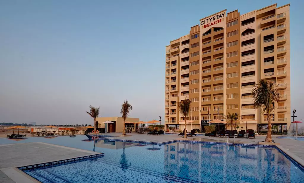 RAK: 1-Night Apartment Stay for Up to 4 Adults and 2 Children with Meal Options at City Stay Beach Hotel Apartments - Primary Image