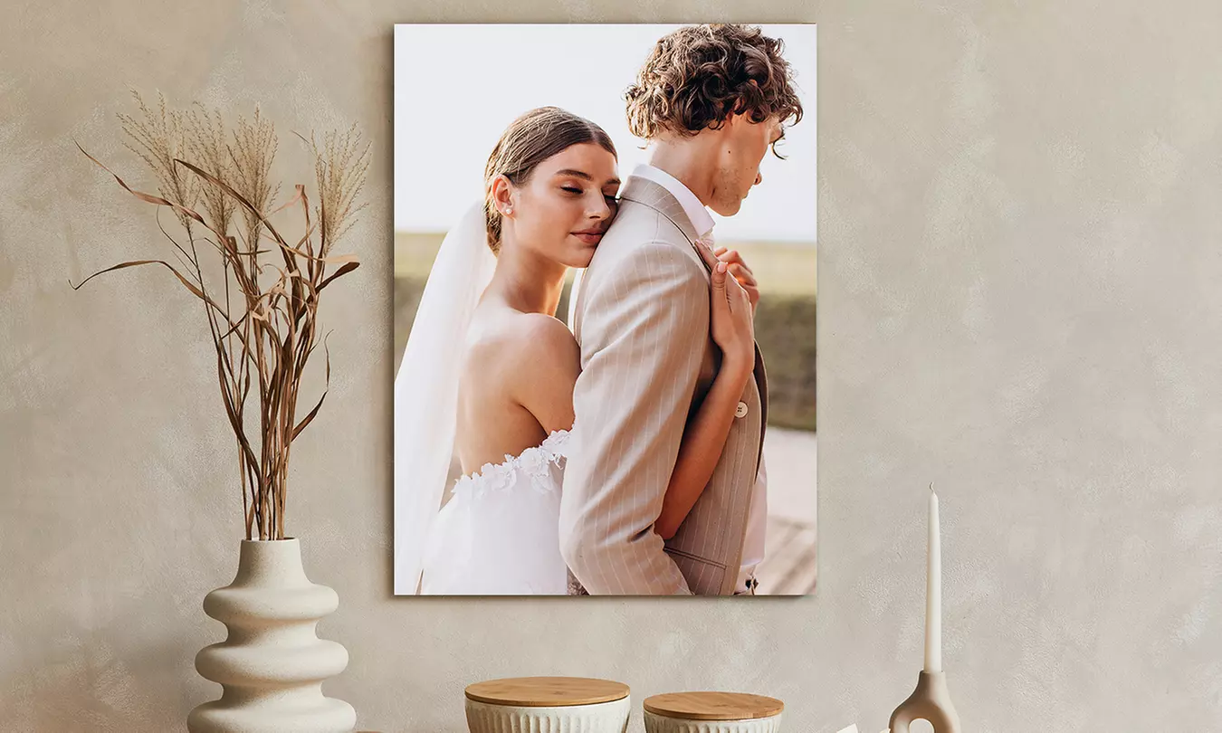 Jouw foto op wit aluminium voor aan je muur