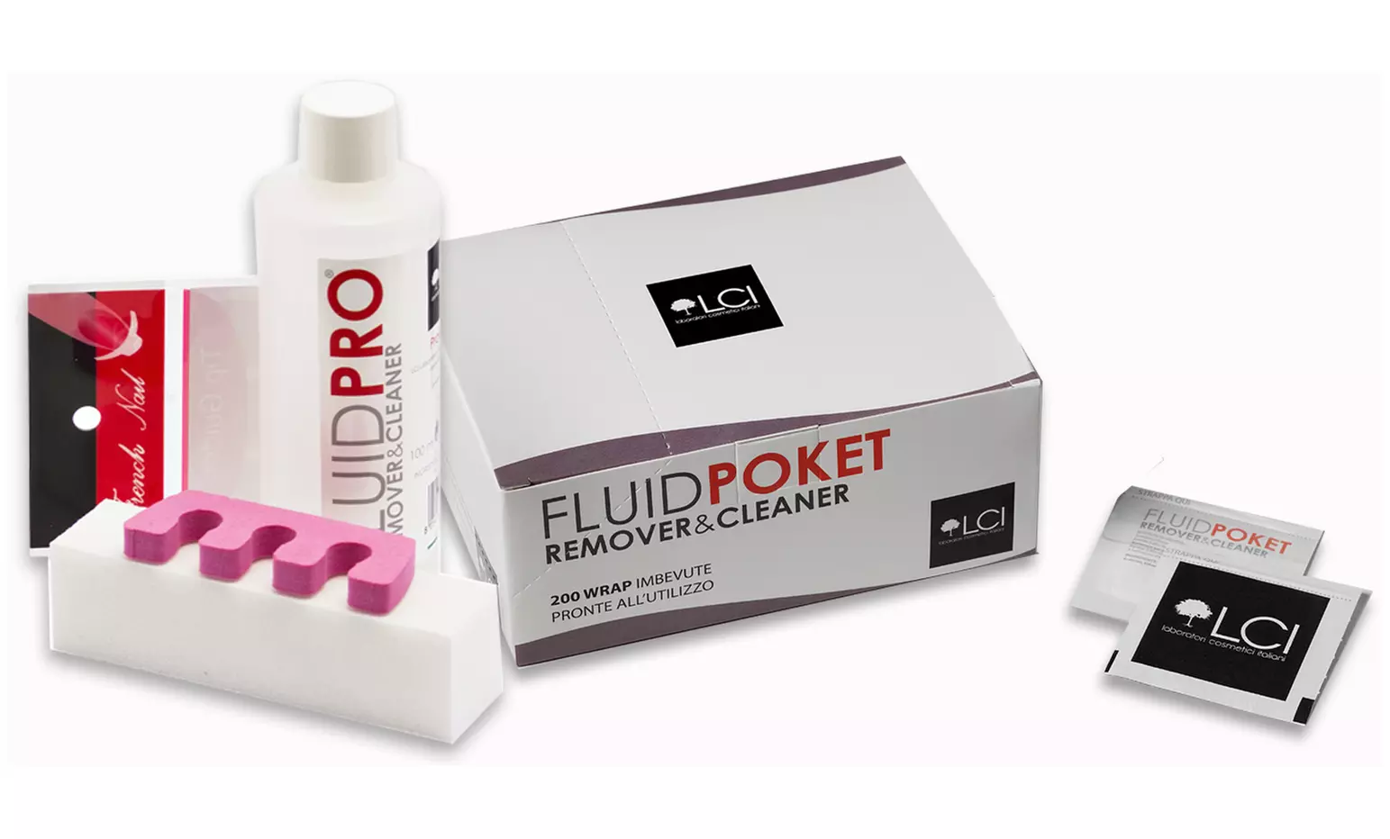 Kit d'accessoires manucure avec ou sans : vernis semi-permanents , base et top coat et lampe UV LCI - Primary Image