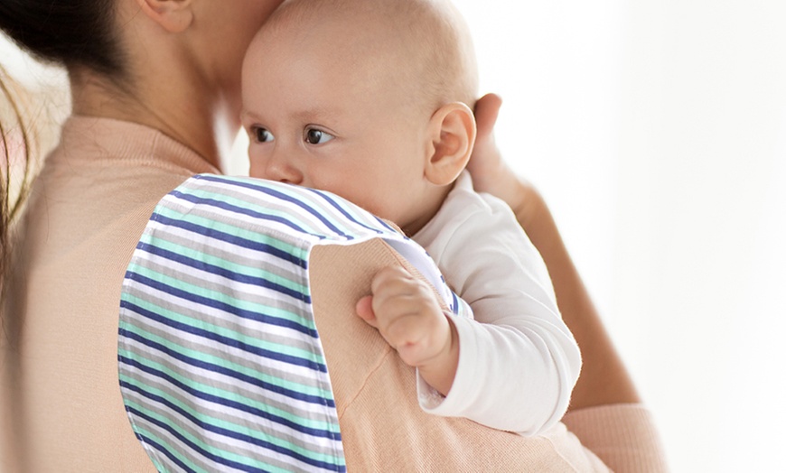 Image 3: Set of 4 Baby Feeding Bibs