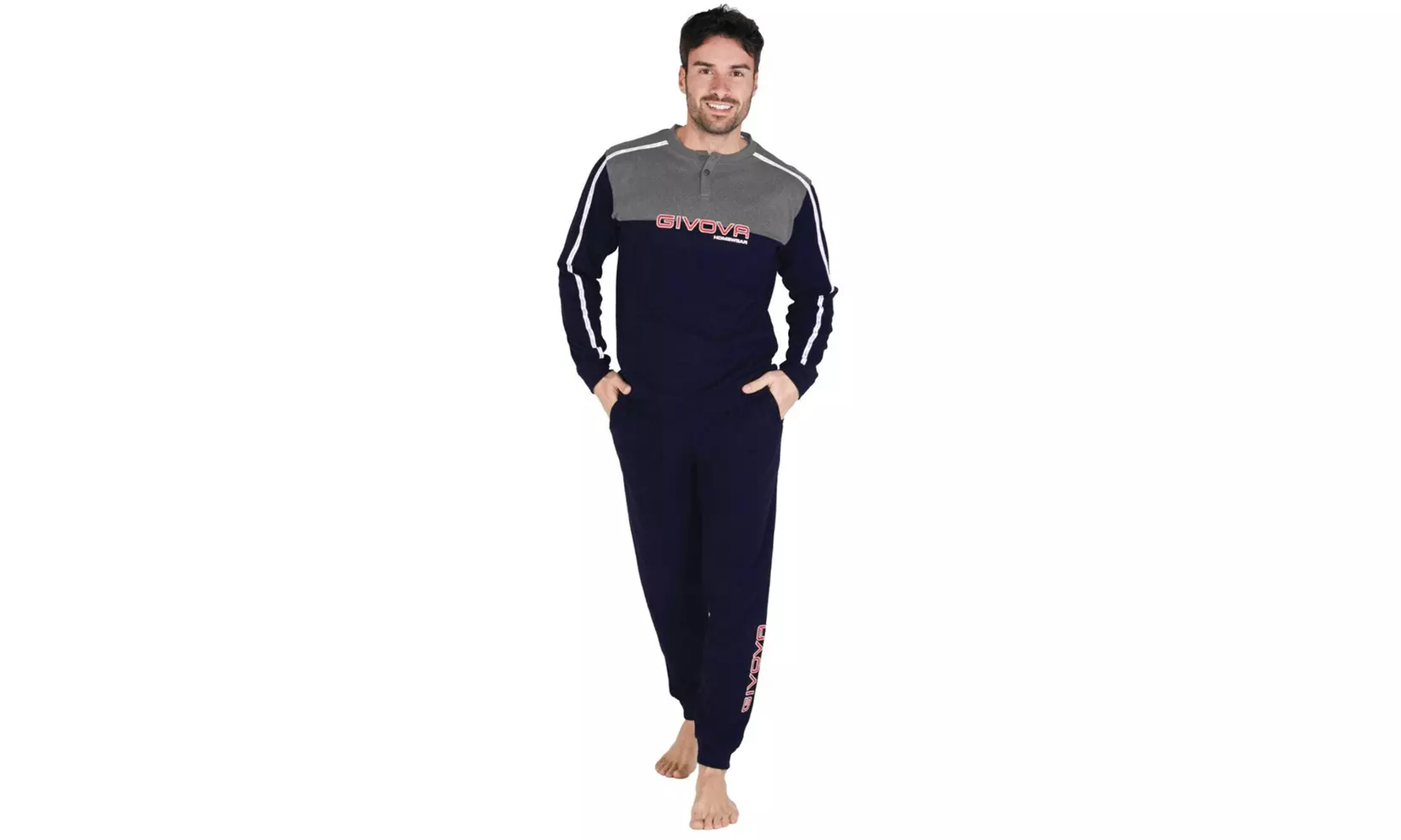 Tuta Homewear Givova da uomo in caldo cotone