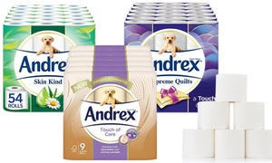 54 Rolls of Andrex Toilet Paper