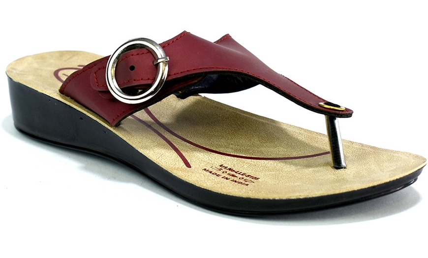 Image 26: Women's Summer Toe Post Sandals