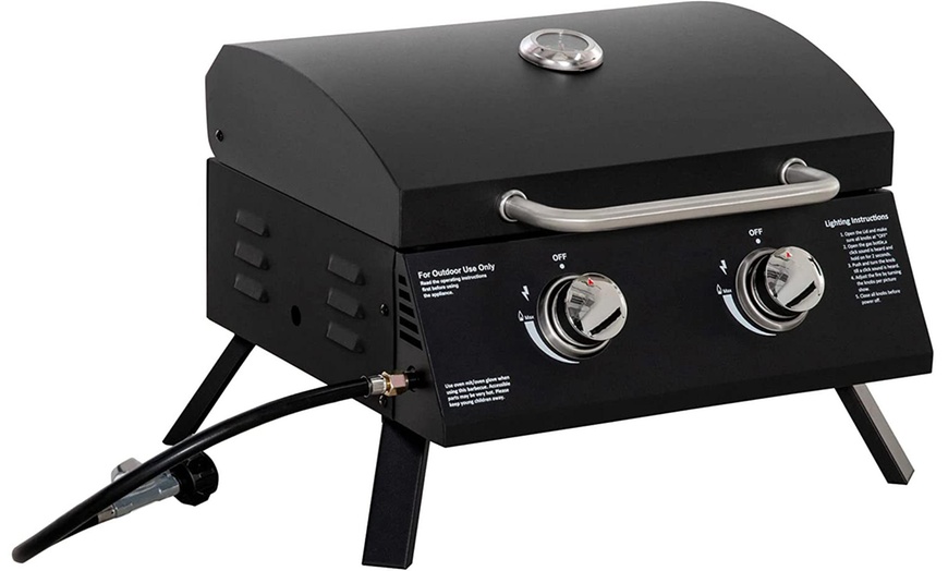 Image 16: Outsunny Tabletop BBQ Grill