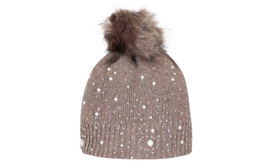 Image 6: Kurt Muller Faux Fur Bobble Hat