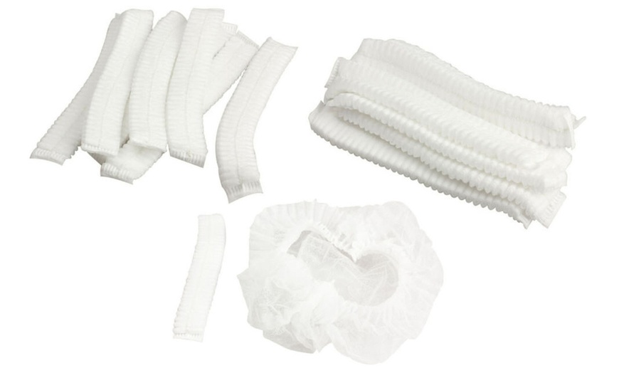 Image 5: 200x Disposable Hair Net Cap