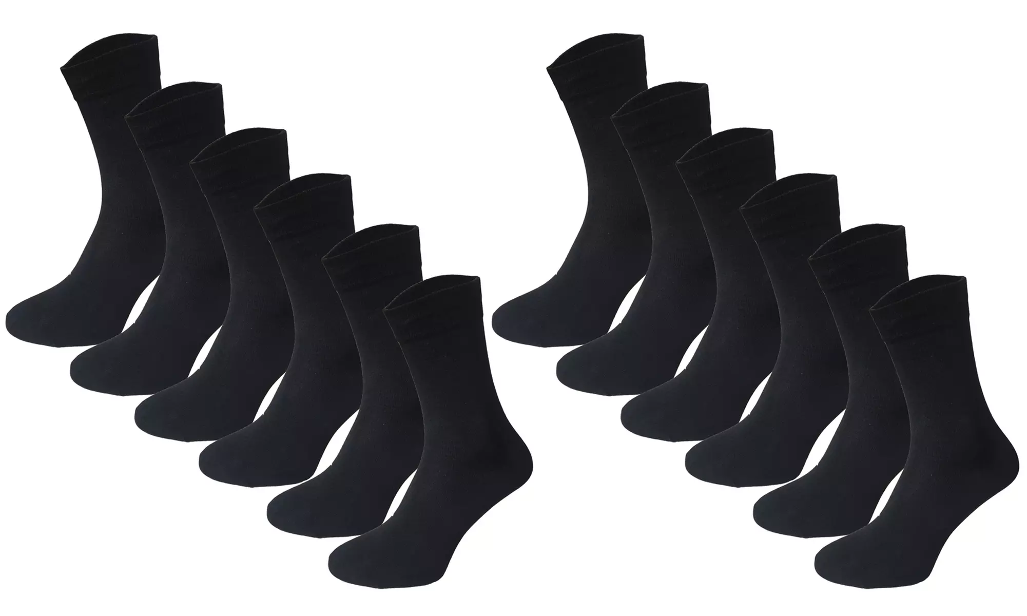 12 o 24 pares de calcetines negros - Primary Image