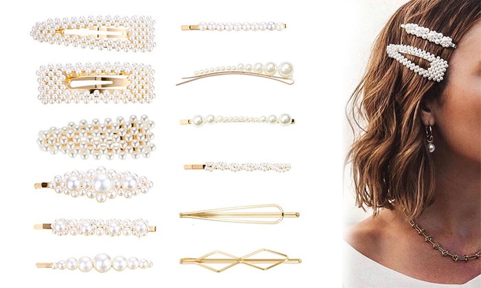 Faux Pearl Hairpin Set