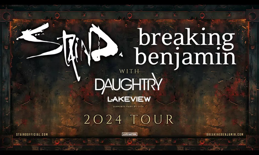 Breaking Benjamin & Staind with Special Guest Daughtry on October 18 at 5:30 p.m. - Primary Image