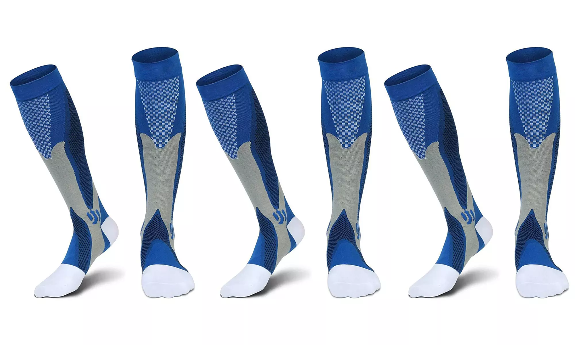 1 oder 3 Paar Sport-Kompressionsstrümpfe in S/M oder L/XL