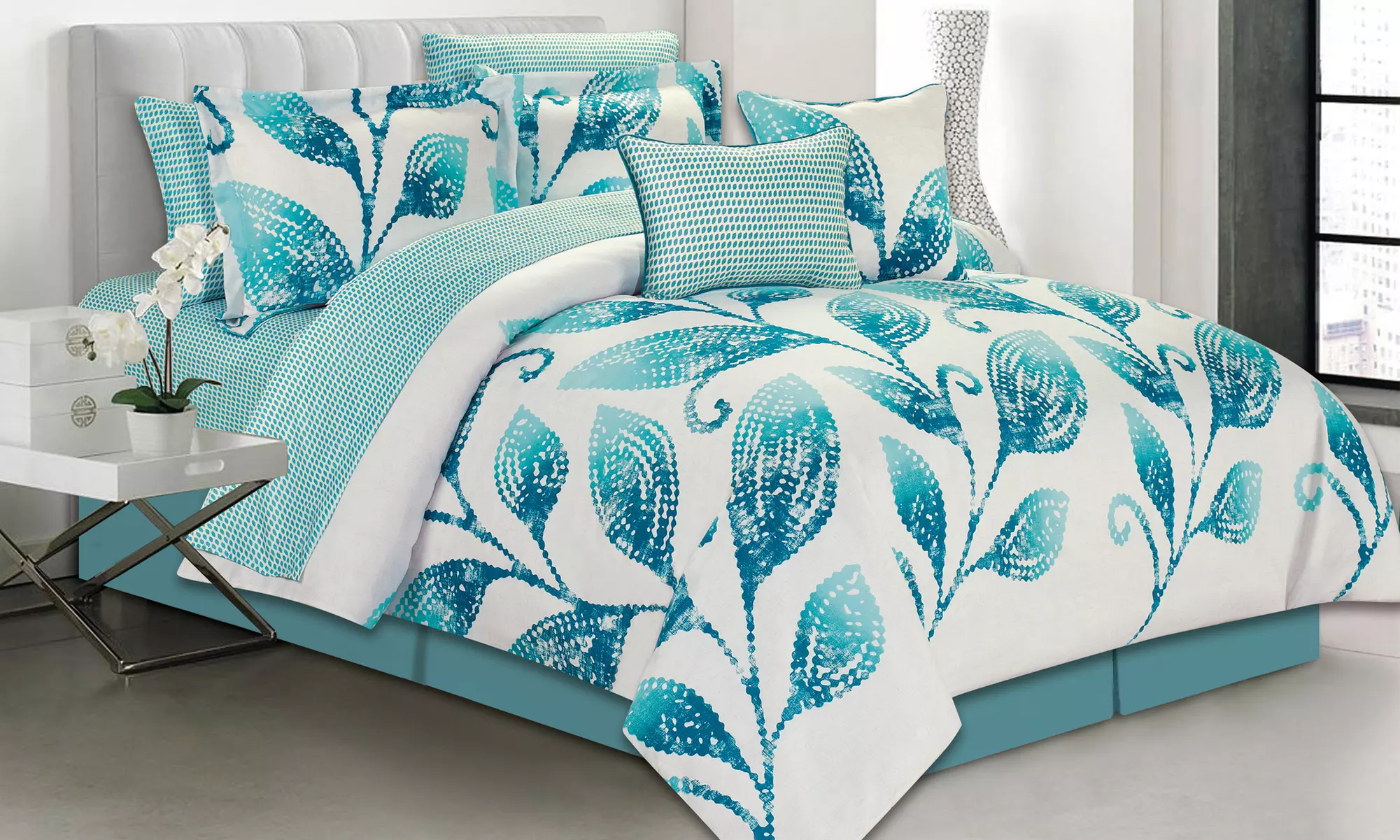 Printed 10-Piece Bedding Set - Second Medium
