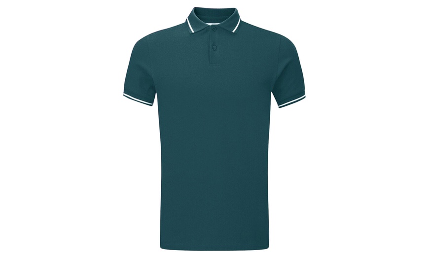 Image 12: Men's Collared Polo T-Shirt
