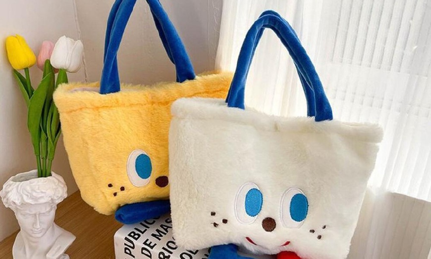 Image 3: Plush Mini Tote Bag