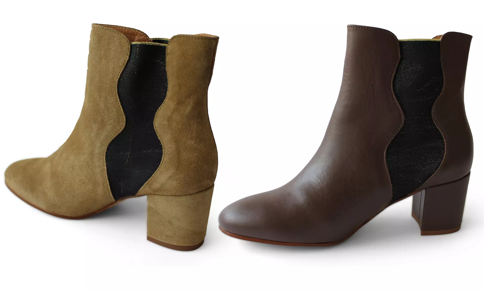 Boots à talons en cuir Apologie - Primary Image