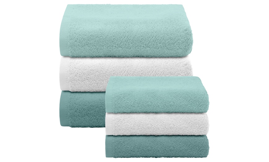 Image 20: Set van 6 katoenen handdoeken