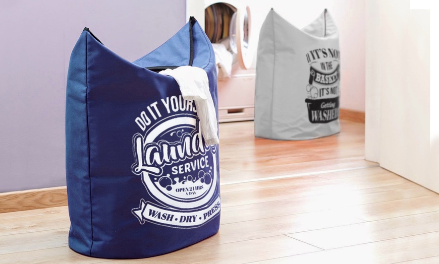 Image 1: Printed Laundry Bag